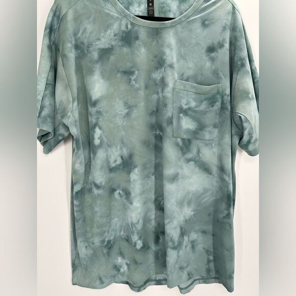 Lululemon Relaxed Mesh Pocketed Short Sleeve Shirt TDWM Size XL - Picture 4 of 9